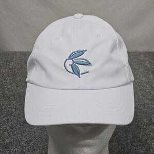 Exclusive Resorts Strapback Hat Adjustable White Blue Embroidered Logo Golf